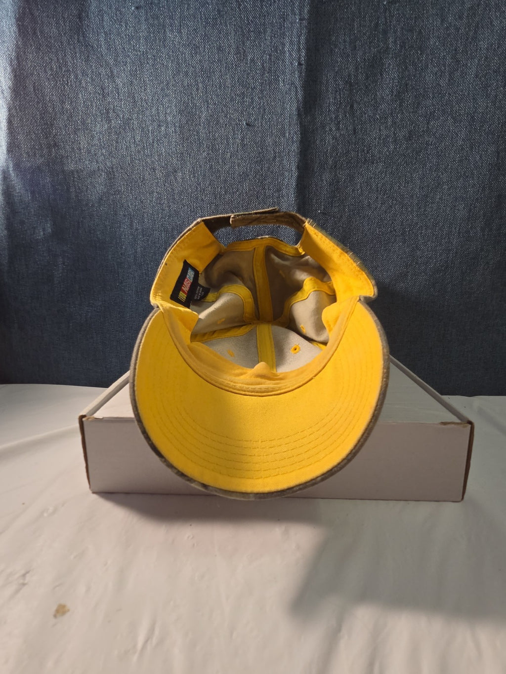 NASCAR Sprint Cup Series Camo Hat Yellow Underbill Adjustable Racing Cap Vintage