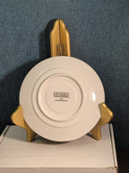 Home Essentials China Saucer Plate White with Gold Rim Individual Replacement
