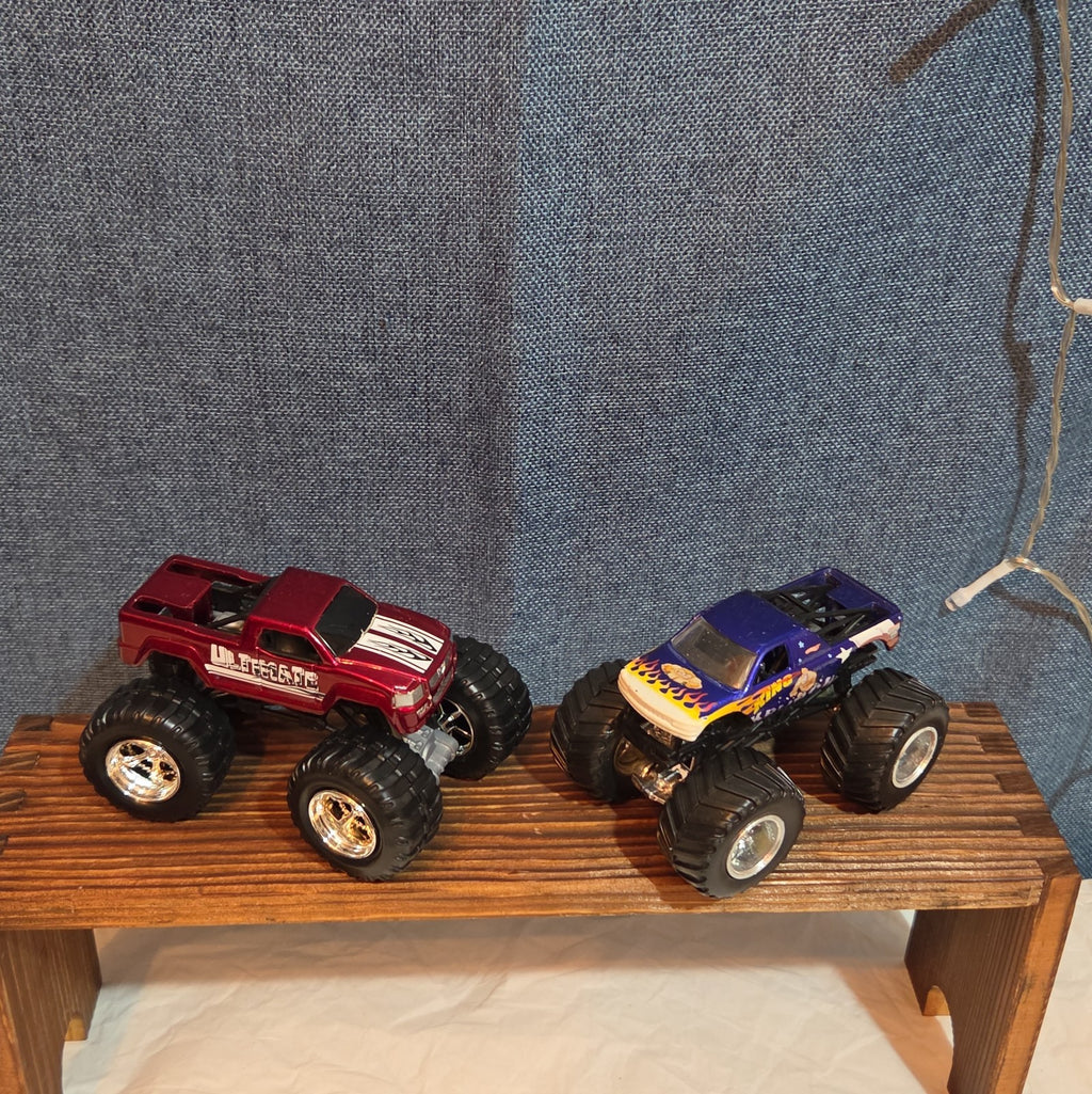 Hot Wheels Monster Trucks Race Bundle Crush Cars Diecast Y2K Mixed with Demo Car