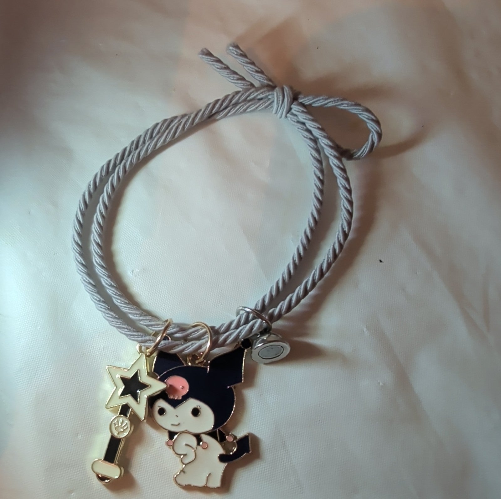 Kuromi My Melody Magnetic Friendship Bracelet Set Enamel Kawaii Y2K  OS