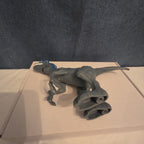 Chap Mei Dino Valley Velociraptor Figure Blue Stripe Replacement Animal Planet 7
