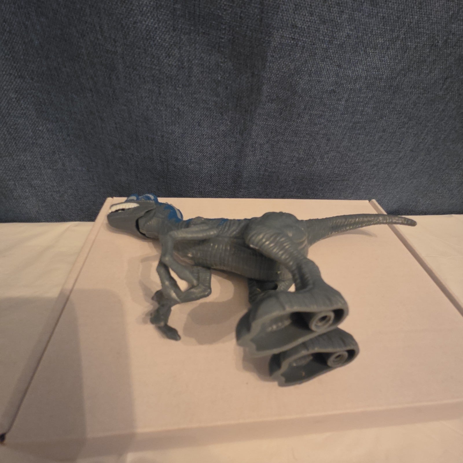 Chap Mei Dino Valley Velociraptor Figure Blue Stripe Replacement Animal Planet 7