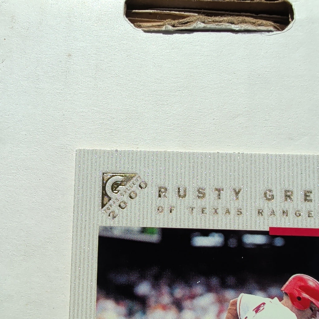2000 Topps Gallery Rusty Greer #4 Texas Rangers Canvas Texture Baseball Card