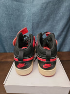 Nike Court Borough Mid 2 GS Bred Black University Red Size 6Y