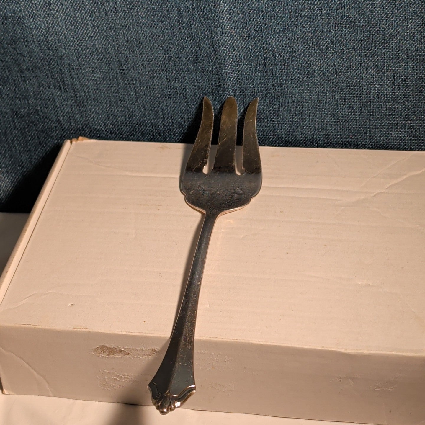 4 Pc ONEIDA Community ROYAL FLUTE Serving Set | Kenwood Meat Fork Spoons MCM