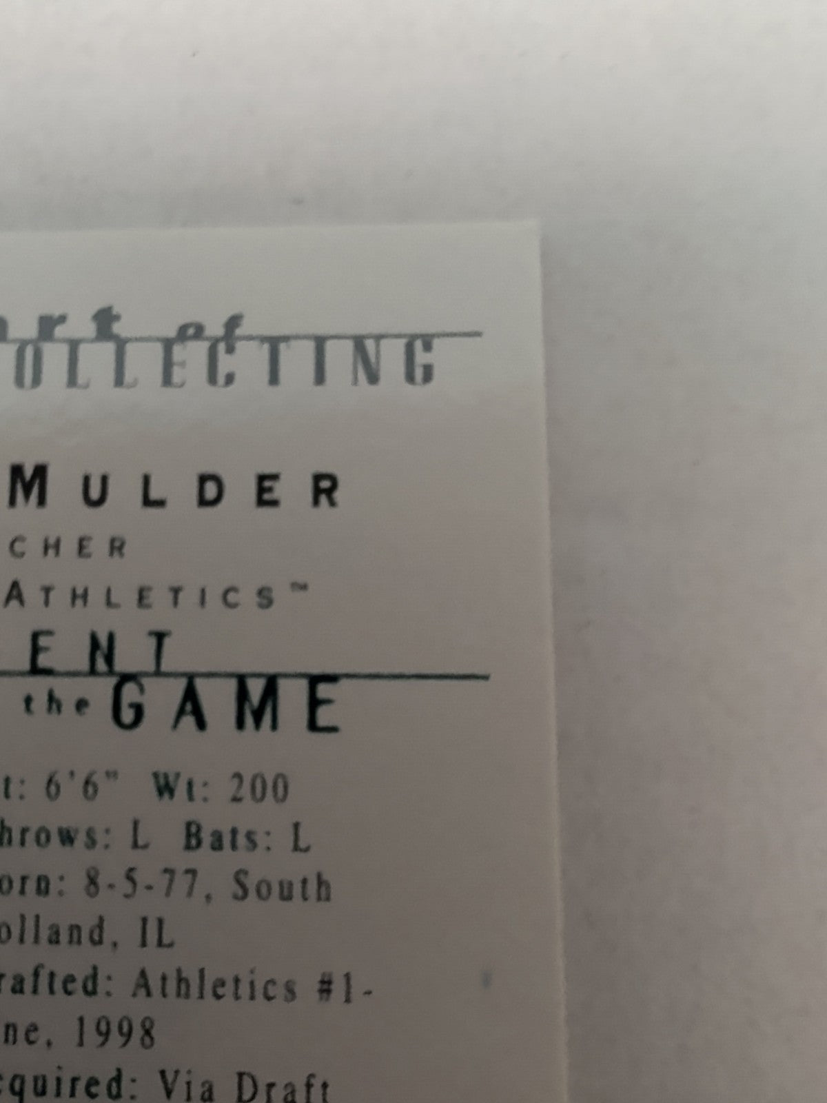 2000 Topps Gallery - Students of the Game Mark Mulder #135