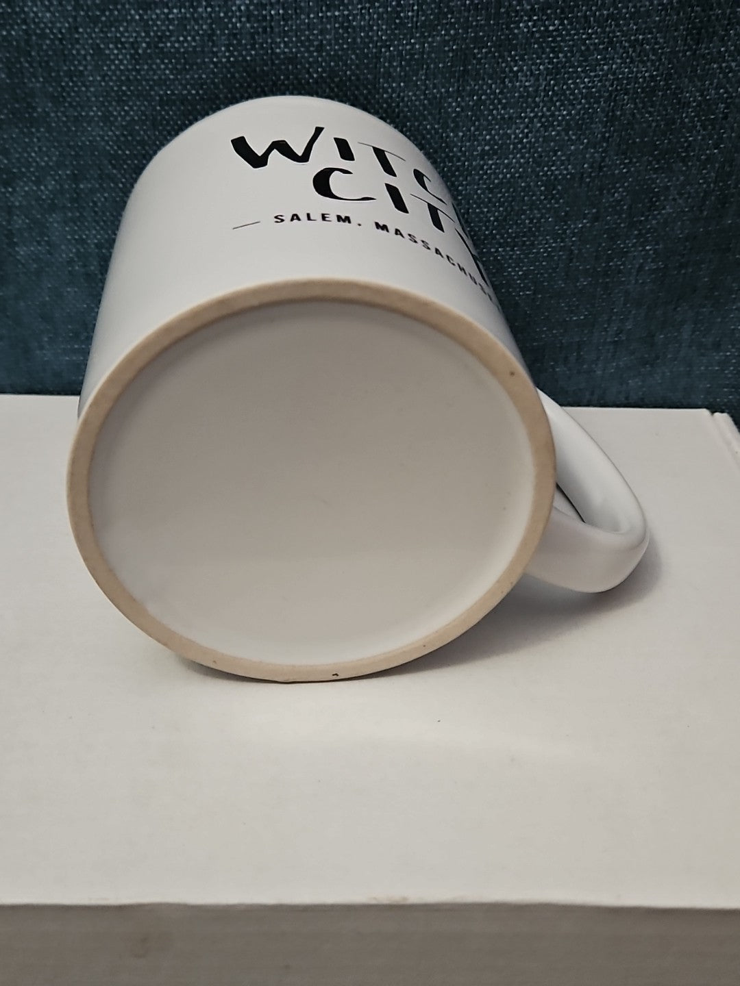 Witch City Salem Massachusetts Coffee Mug | Artistic Souvenir Tea Cup | White