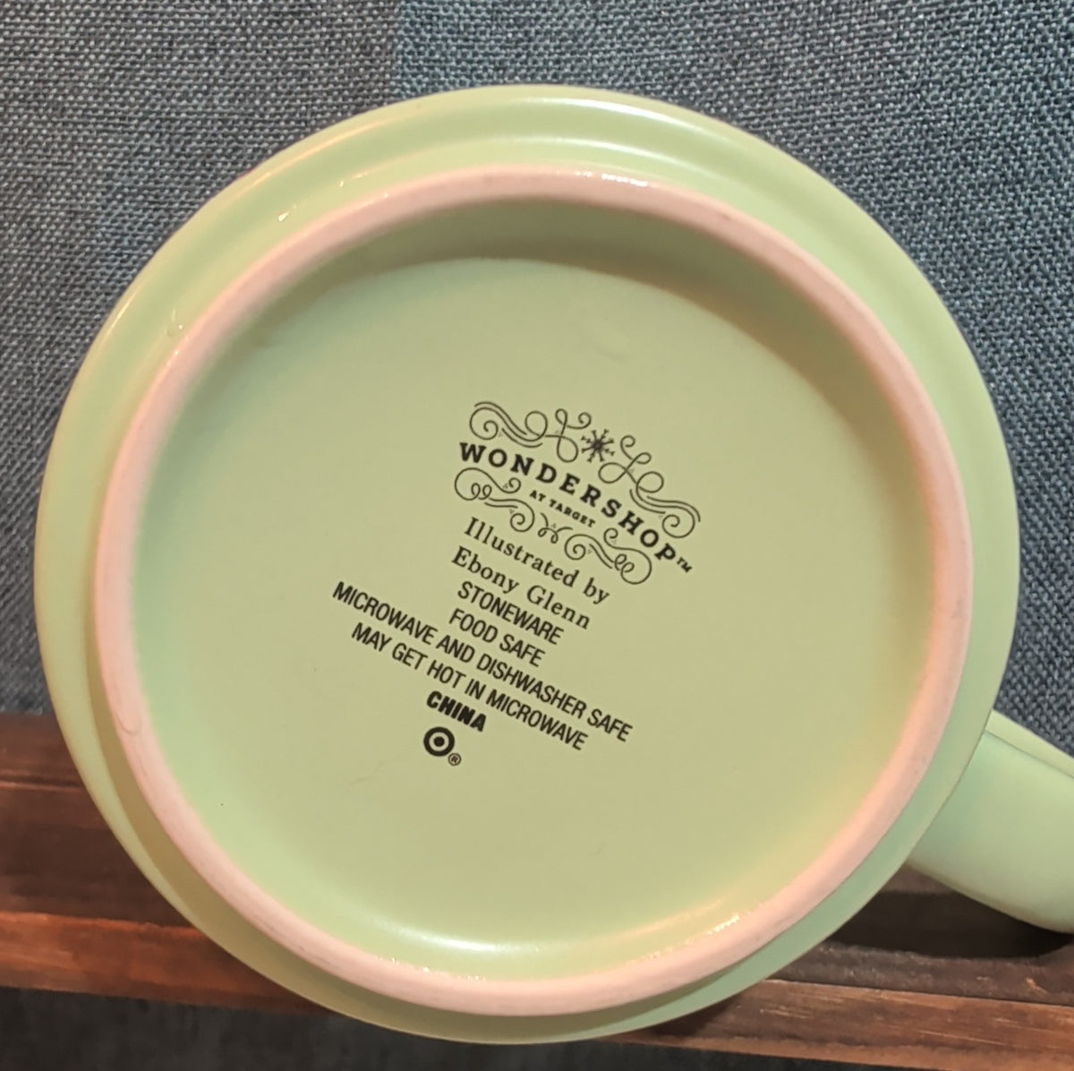 Target Wondershop 18 oz Ebony Glenn Christmas Elf ELVES Stoneware Coffee Mug