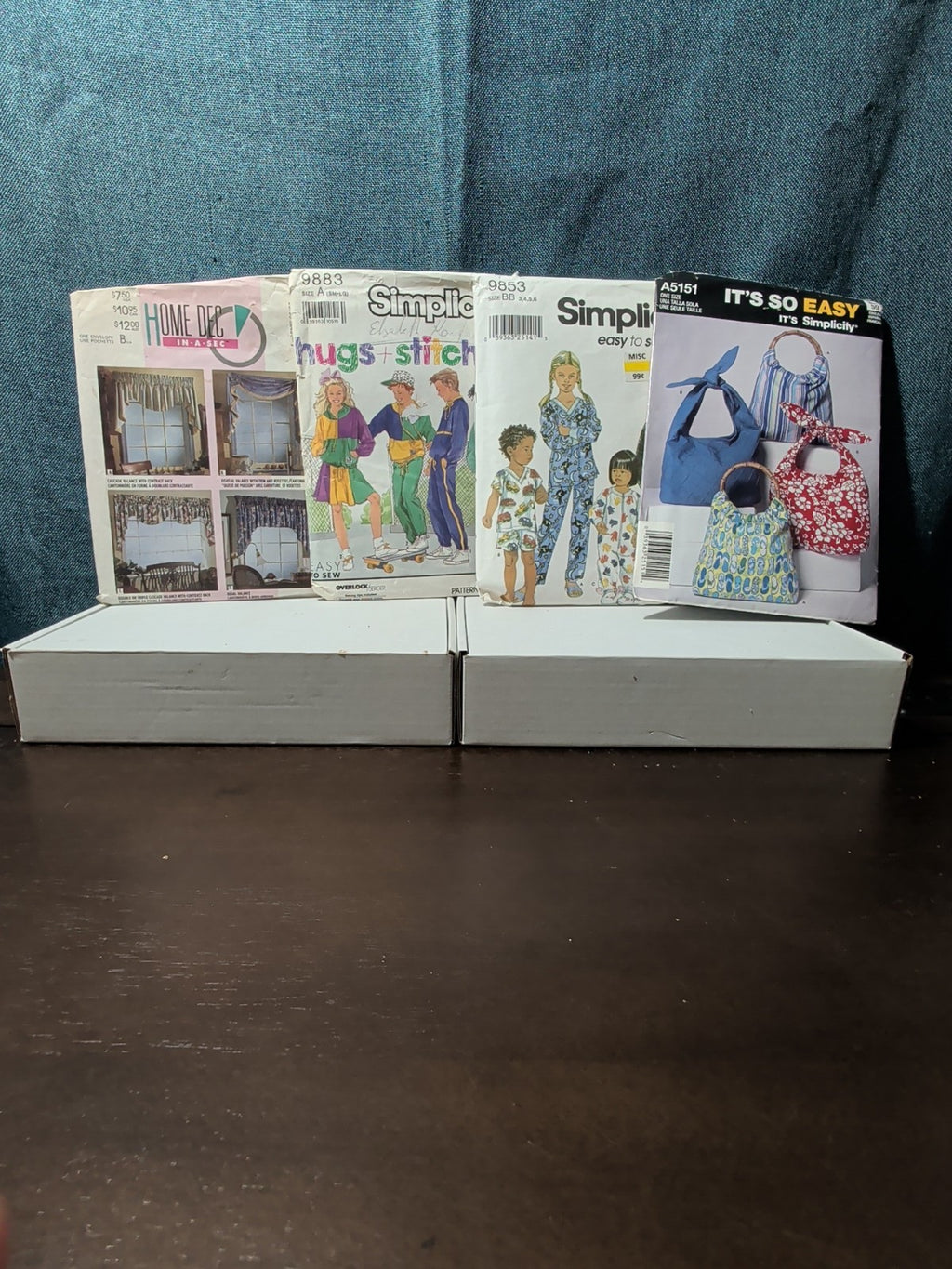 4 Sewing Patterns | Kids PJs & Retro Sweatsuits | Tote Bags | Window Valance