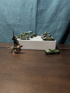 8 Pc. Soldier Action Figure & K9 Dog | Army Vehicles| Military Toy Strike Team