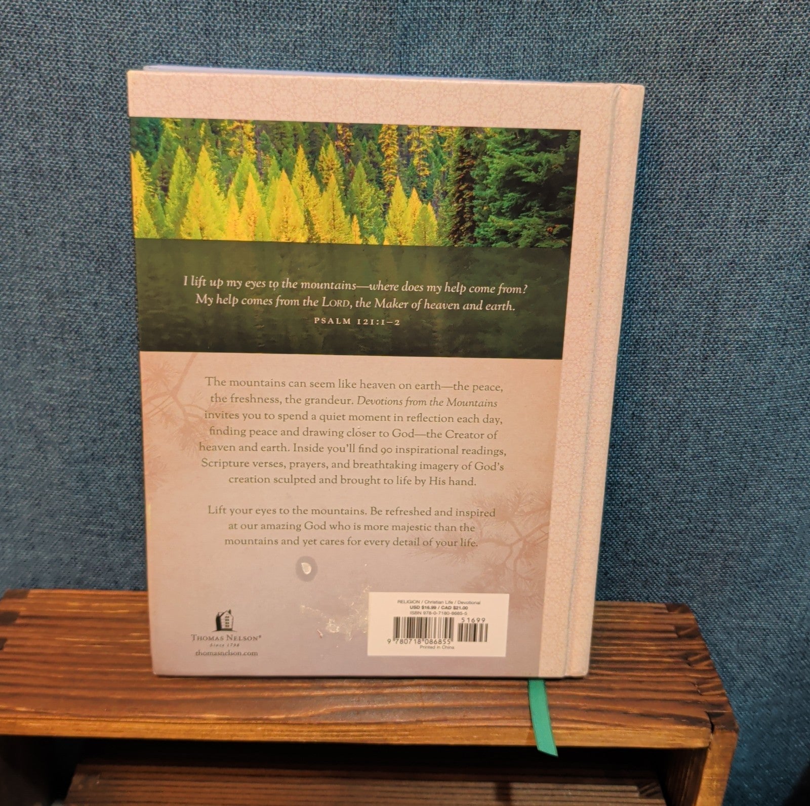 Devotions from the Mountains Thomas Nelson Hardcover Book
