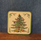 Christmas Tree Cork Back Coaster Holiday Decor Single