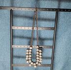 Gunmetal Double Layer Crystal Statement Necklace Edgy Glam