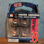 Forever Collectibles MLB Boston Red Sox Squisherz 4 Pack Figures