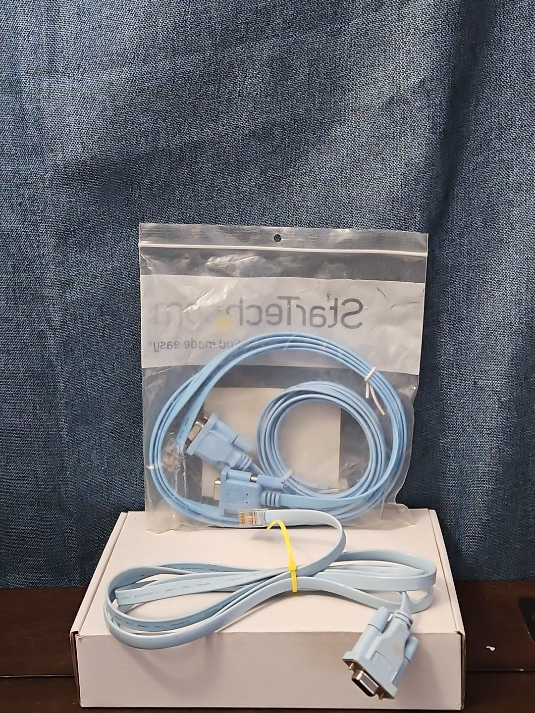 StarTech Cisco Console Cable 6ft | DB9 to RJ45 Management Router Switch | Blue
