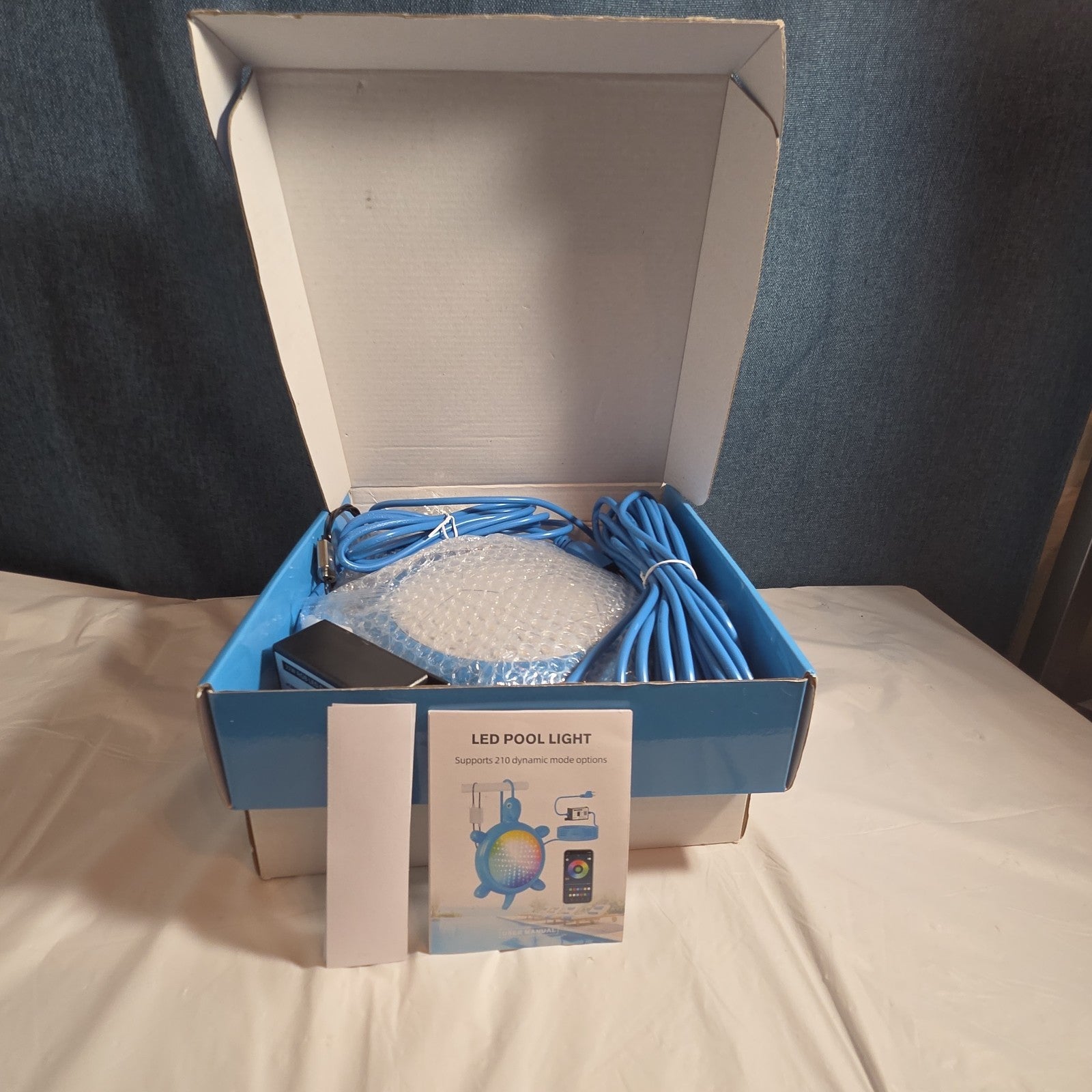Priorare Turtle LED Pool Light Above Ground Smart App Control Open Box 22W 5V