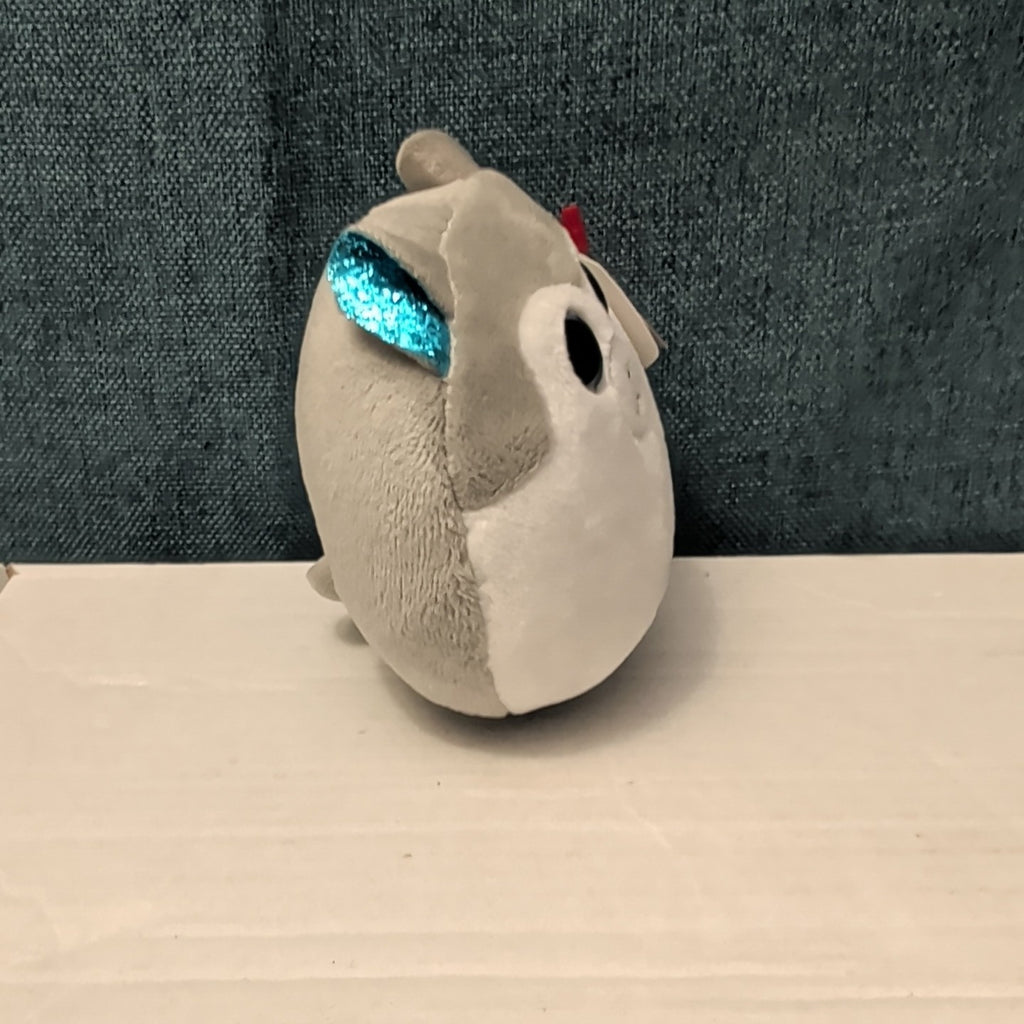 Ty Squish-a-Boos Slush Husky Dog Plush Blue Glitter Eyes Squishy Beanie with Tag