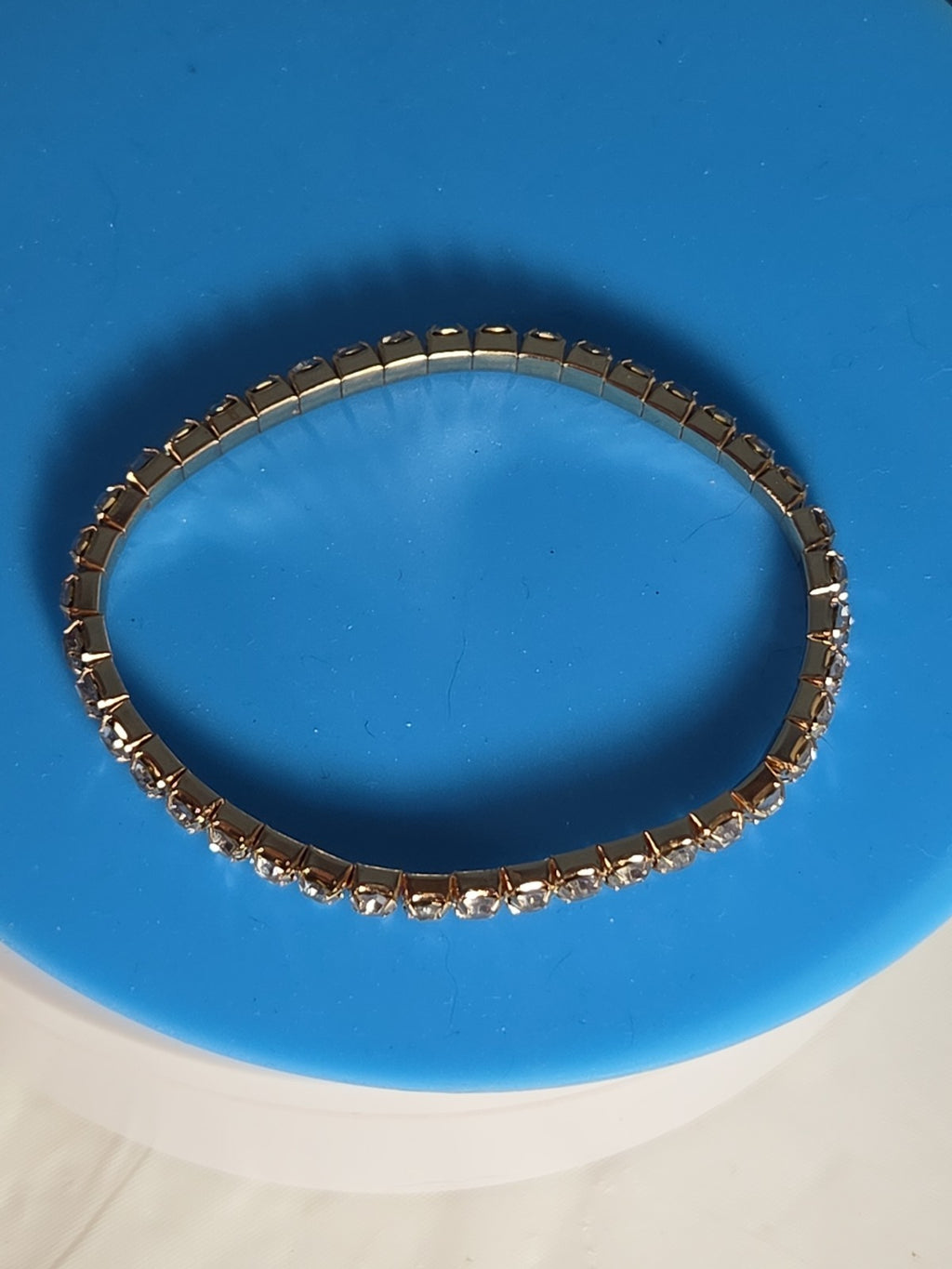 Crystal Bracelet Bangle Stretch Bling Single Row Rhinestones Bracelets For Women