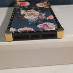 Luxury Trunk Rose Phone Case Gold Rivet Retro Cover