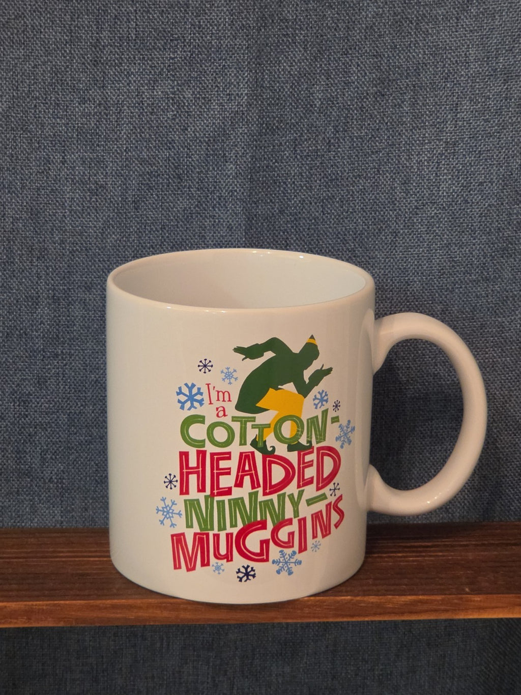 ELF Christmas Movie Ceramic Coffee Mug I'm a Cotton-Headed Ninny-Muggins 20 oz