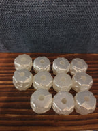 Chunky White Faux Pearl Beads 11pc Craft