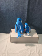 Ty Beanie Baby Rocket the Blue Jay Set Standard & Teenie Beanie 1998 NWT Bird