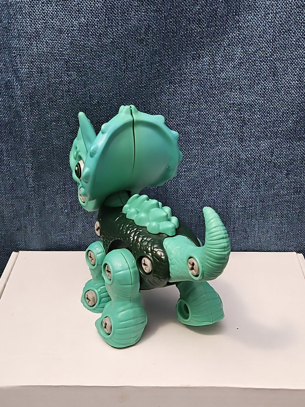 Take Apart Dinosaur Triceratops Figure Only | Green DIY Building Toy