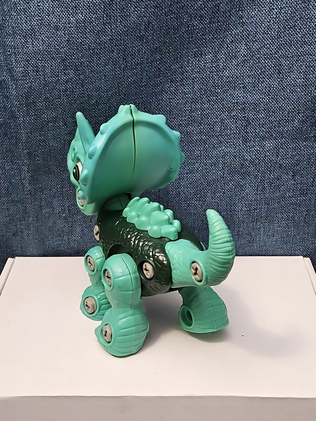 Take Apart Dinosaur Triceratops Figure Only | Green DIY Building Toy