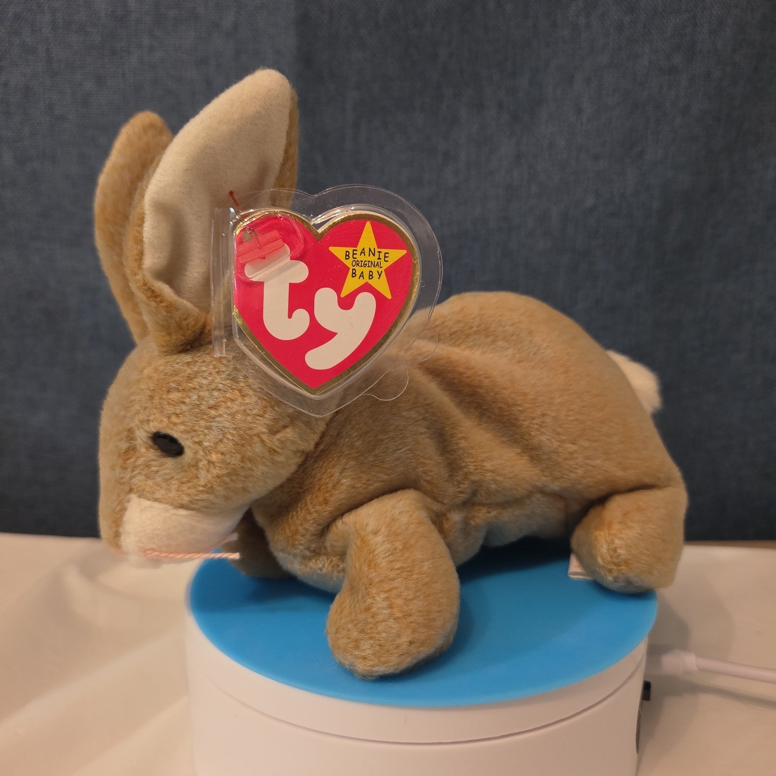 Ty Beanie Baby Nibbly Bunny Rabbit Plush 1999 NWT Hard Tag Protector