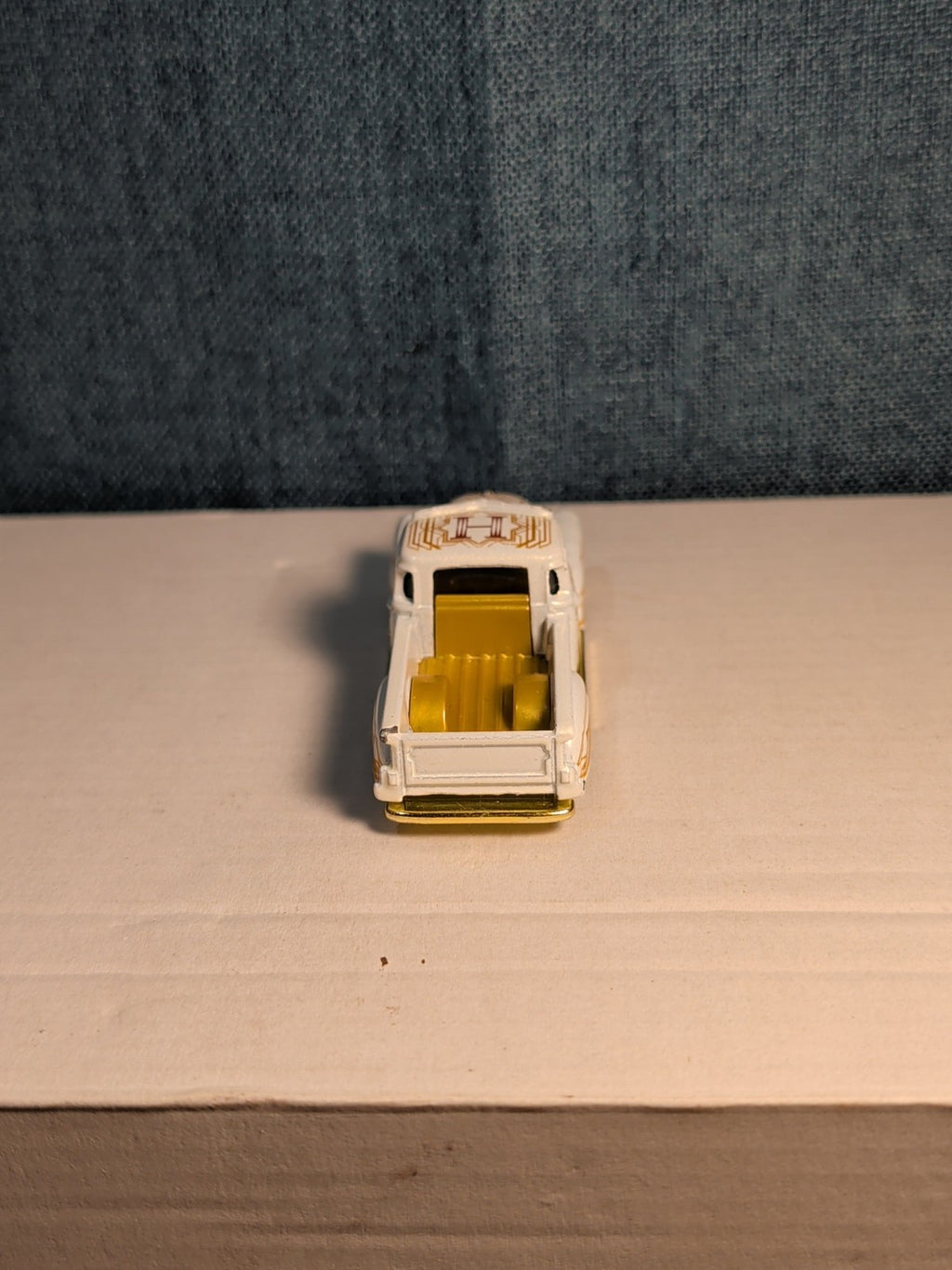 Hot Wheels La Troca | 2021 HW Art Cars White & Gold Lowrider Truck | Loose
