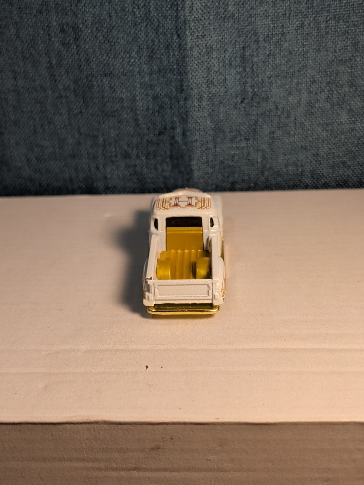 Hot Wheels La Troca | 2021 HW Art Cars White & Gold Lowrider Truck | Loose