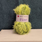 Red Heart Foxy Eyelash Yarn Lime Green