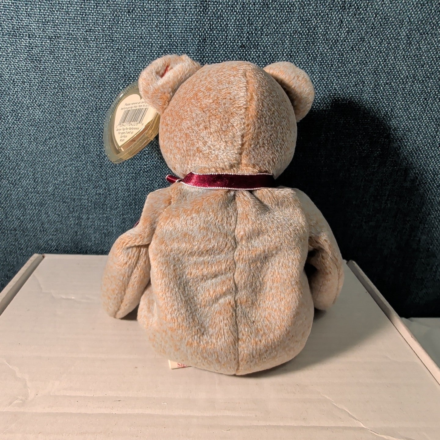 1999 Signature Bear Ty Beanie Baby Retired MWMT with Tag Protector Ginger Bear