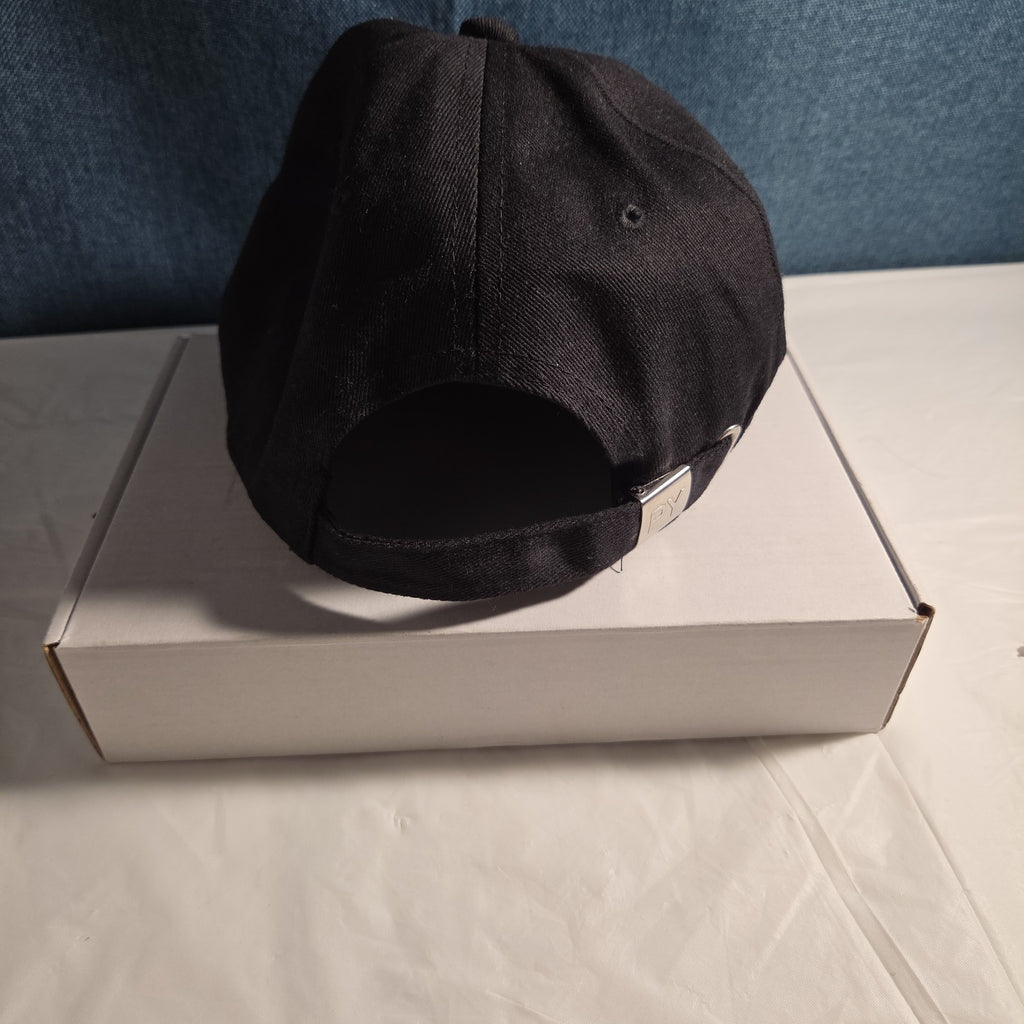 Black Rhinestone Trim Baseball Cap Peng Yuan
