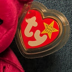 Valentina Ty Beanie Baby 1998 Retired Valentine Bear with Tag Protector Vintage