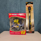 NASCAR Jimmie Johnson 48 Ornament & Helmet Pen 2007 Trevco