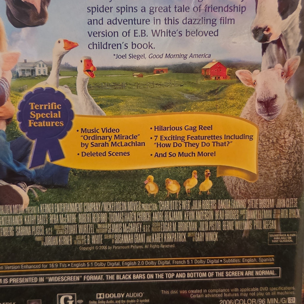 Paramount Charlotte's Web DVD Widescreen 2006
