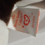 Ty Beanie Baby Bruno Dog Plush Vintage 1997 Bull Terrier Tags Protected
