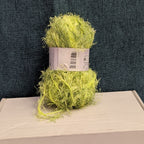 Red Heart Foxy Eyelash Yarn Lime Green
