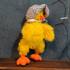 Ty Bonnie Yellow Baby Chick Plush Gingham Bonnet 1993 Vintage