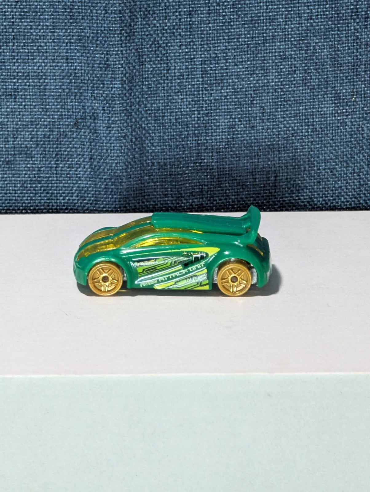 Hot Wheels Technetium Green Diecast Car | Nitrobot Attack Set Exclusive | Track