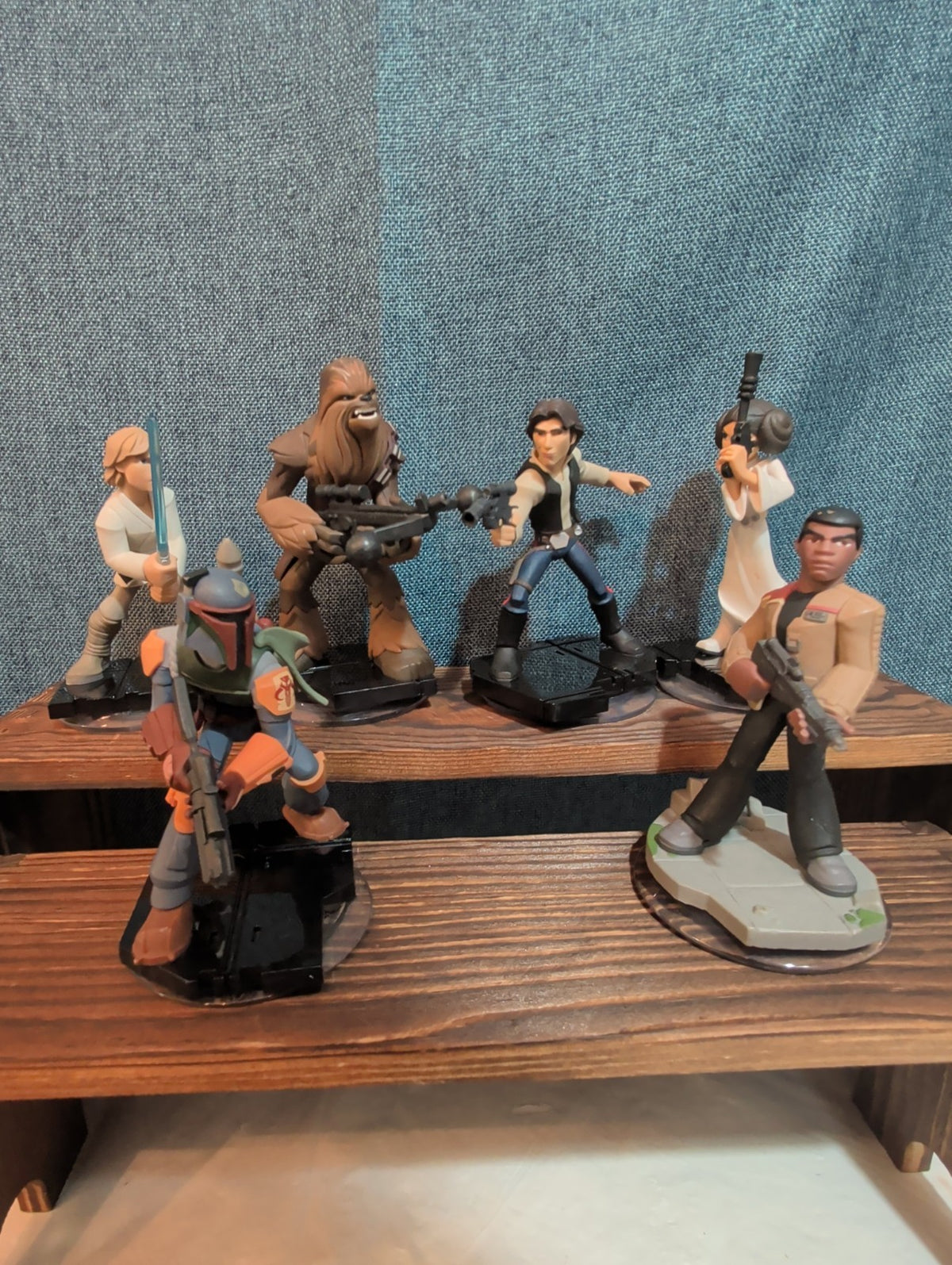 Disney Infinity 3.0 Star Wars 6 Figure Lot Luke Han Leia PVC Loose