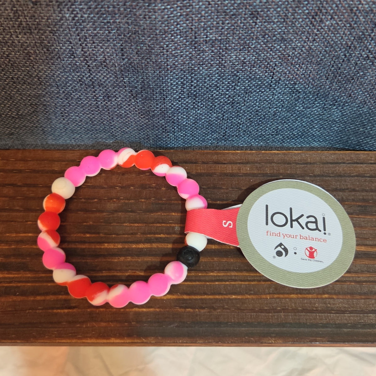 Lokai Breast Cancer Awareness Pink Silicone Bracelet Size S