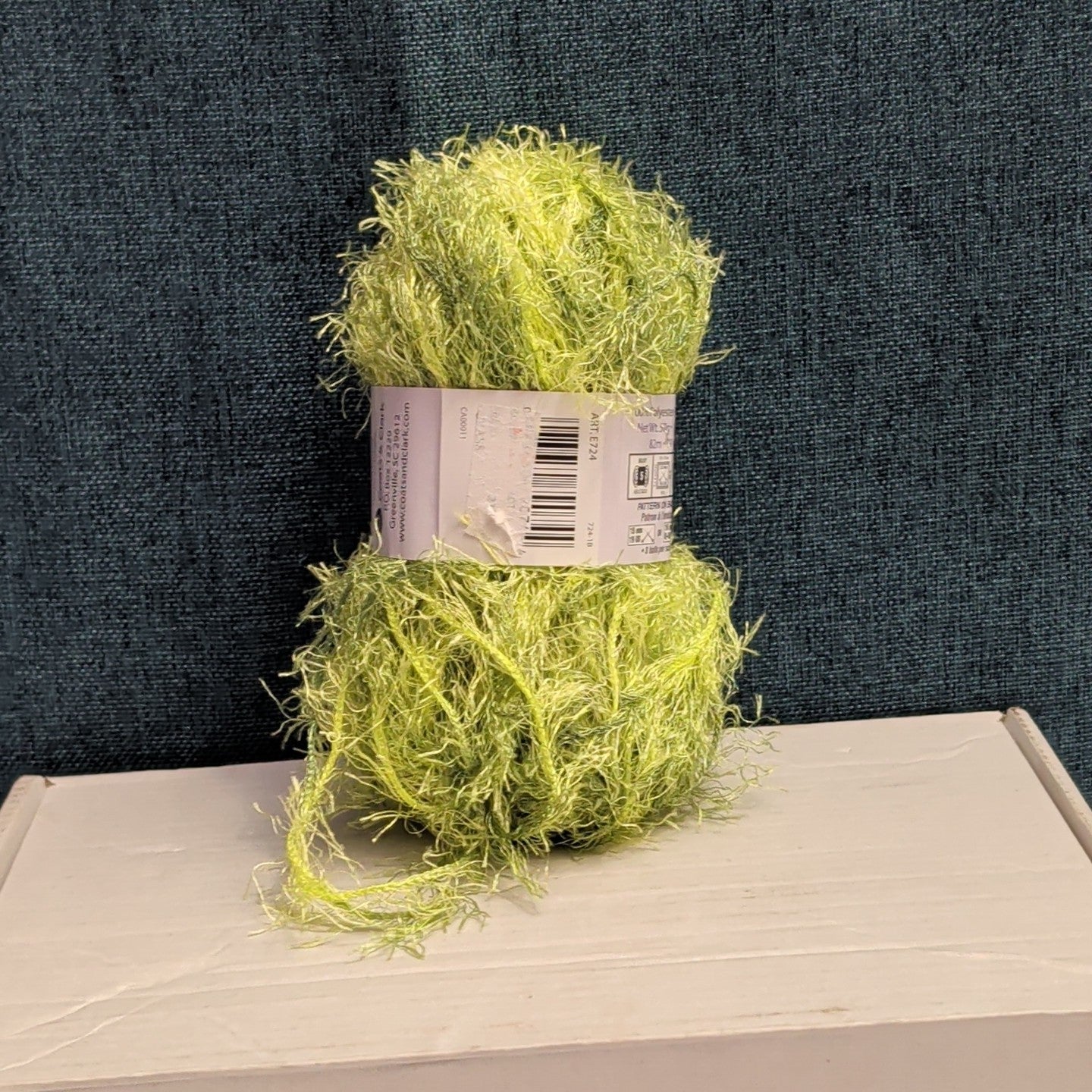 Red Heart Foxy Eyelash Yarn Lime Green
