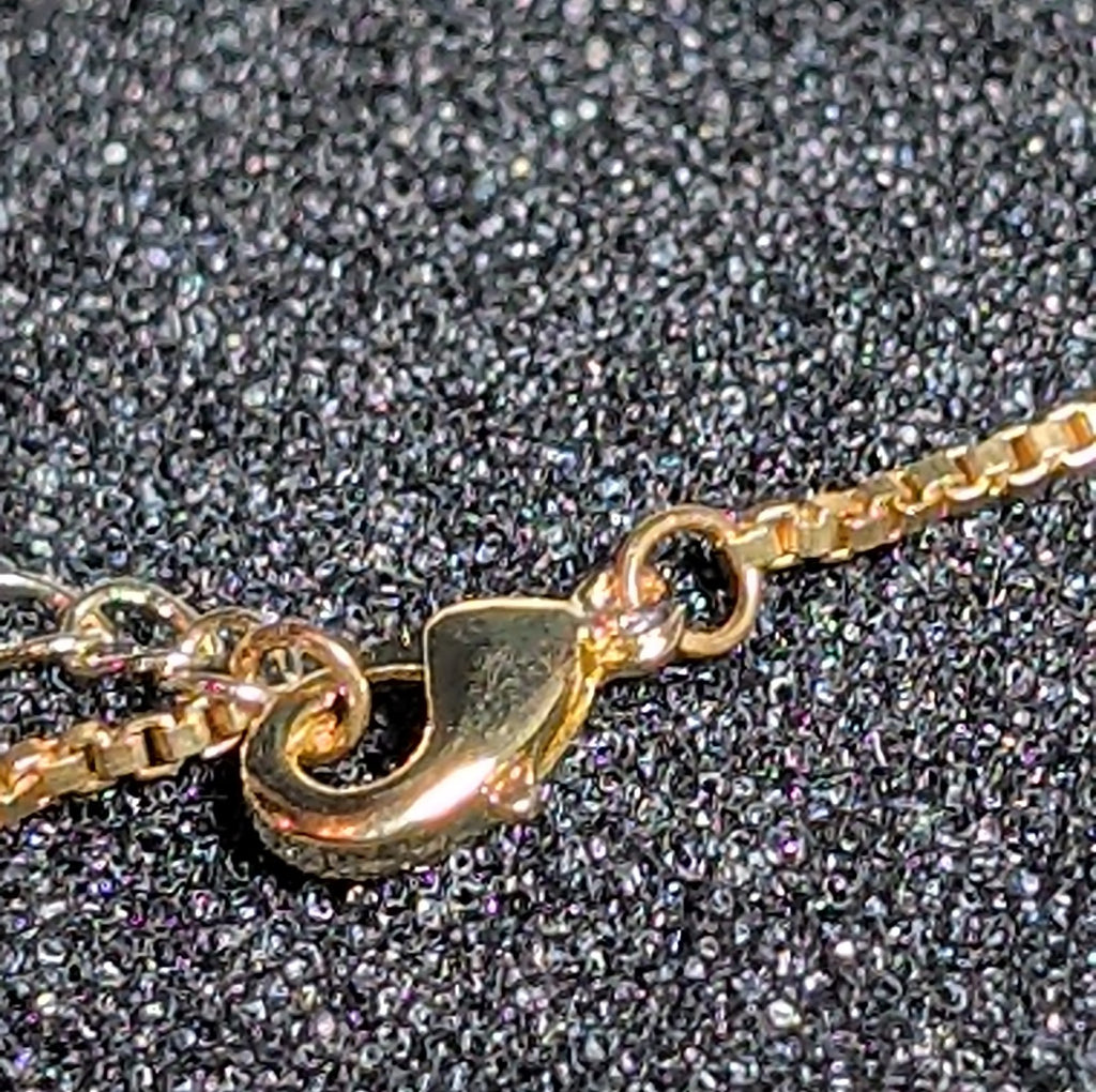Bubble Letter E Necklace Rhinestone Gold Tone Y2K Vibe