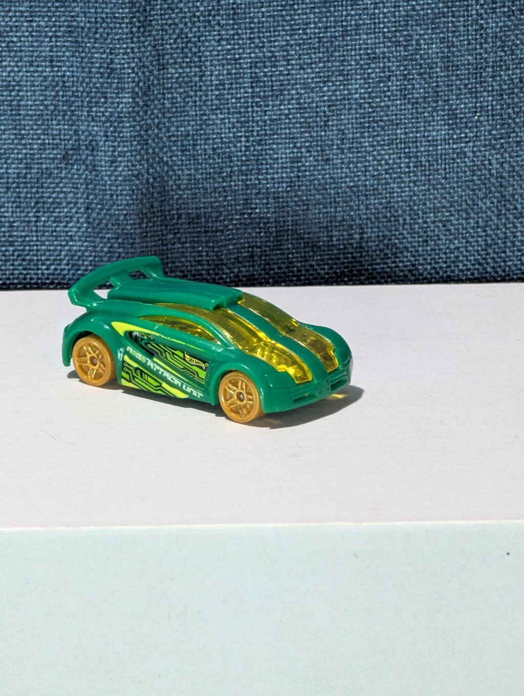 Hot Wheels Technetium Green Diecast Car | Nitrobot Attack Set Exclusive | Track