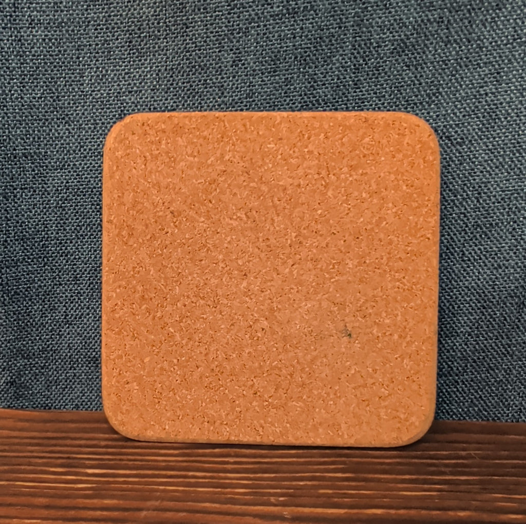 Christmas Tree Cork Back Coaster Holiday Decor Single