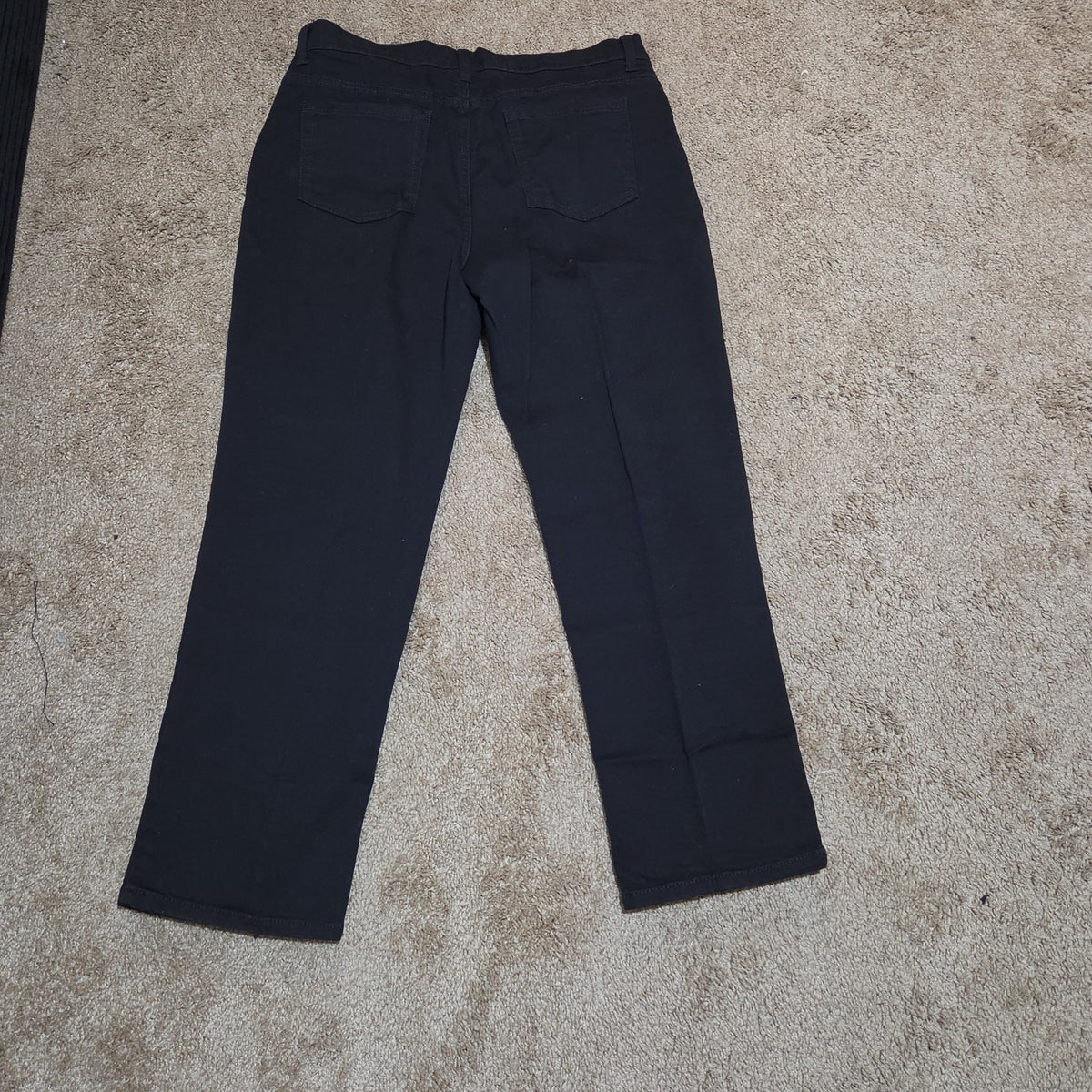 Gloria Vanderbilt Amanda Black Jeans Stretch 14P Short Women Classic