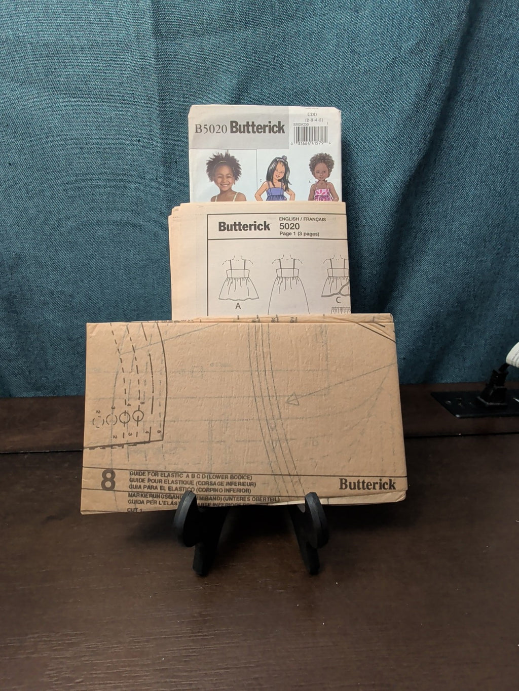 UNCUT Butterick B5020 Pattern | Girls Summer Dress Tunic Leggings Shorts | 2-5