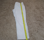Jones New York Pants Womens 12 Tan White Stripe Pull On Crop Trouser Cotton Good